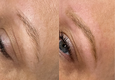 Brow wax and tint